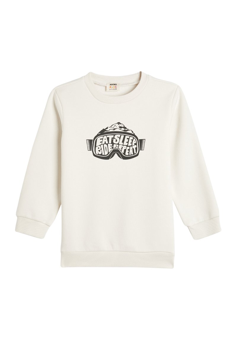 Koton LONG SLEEVE CREW NECK WINTER THEMED PRINTED DETAIL SOFT INTERIOR - Collegepaita - white