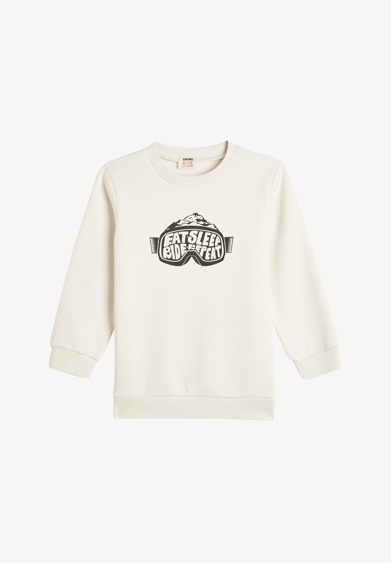 Koton LONG SLEEVE CREW NECK WINTER THEMED PRINTED DETAIL SOFT INTERIOR - Collegepaita - white