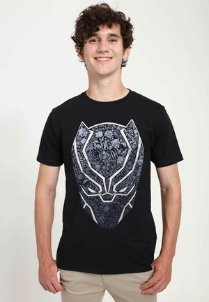 Marvel AVENGERS CLASSIC PANTHER ICON FILL UNISEX - Print T-shirt - black
