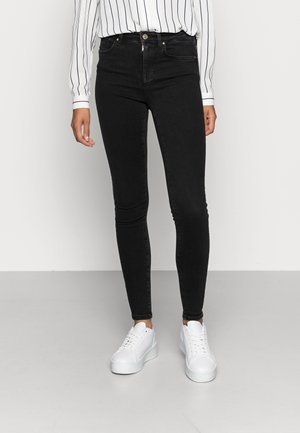 ONLPOWER MID PUSH UP - Jeans Skinny Fit - black