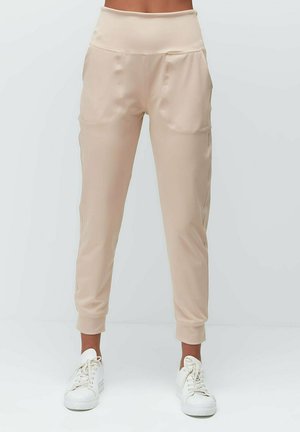 HIGH WAIST CUFFED - Jogginghose - beige