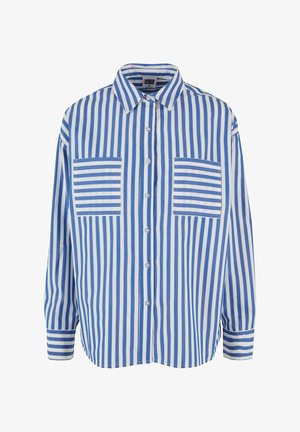 Urban Classics, STRIPED - Hemdbluse - white blue