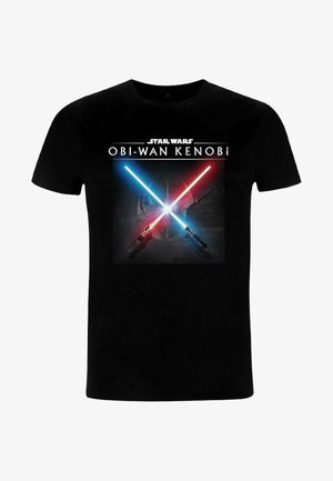 Star Wars OBI WAN LIGHT SABER CLASH - T-shirt z nadrukiem