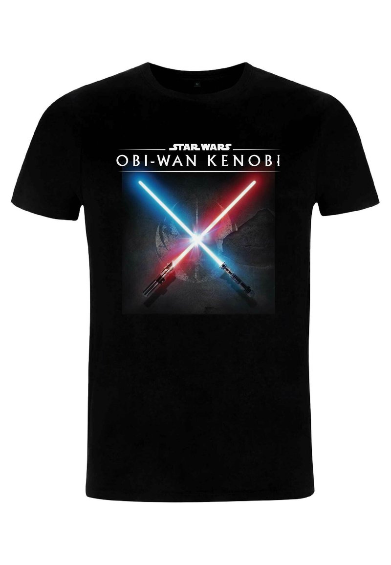 Star Wars OBI WAN LIGHT SABER CLASH - T-shirt z nadrukiem