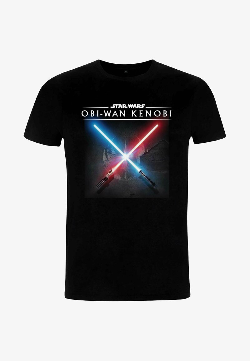 Star Wars OBI WAN LIGHT SABER CLASH - T-shirt z nadrukiem
