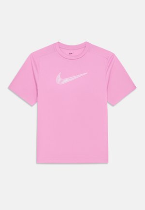 Nike Performance SHORT SLEEVE - Sport T-shirt - light magenta/white