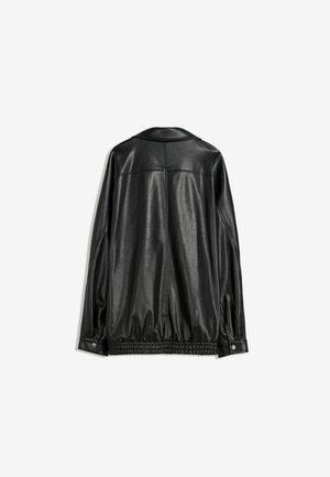 Bershka, Veste en similicuir - black