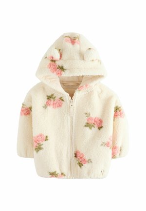 Next ZIP THROUGH - Fleecejacke - cream floral print