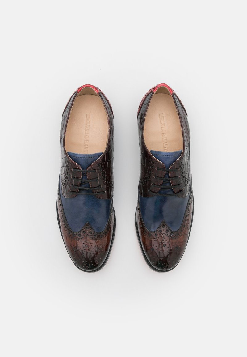 Melvin & Hamilton AMELIE 3 - Schnürer - french blue/marone/beige 
