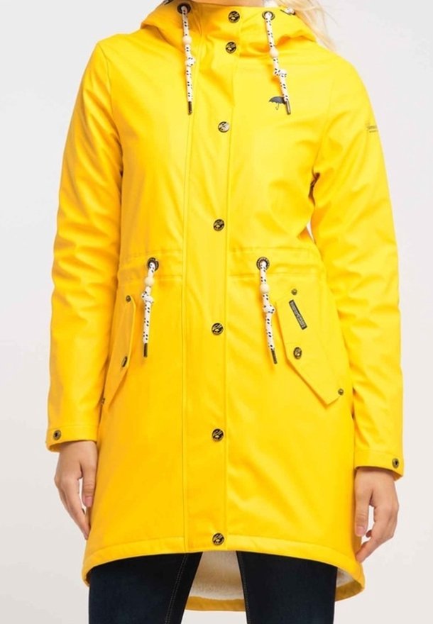 Schwarzer Mantel Mantel Mit Wollanteil Orsay Yellow Schmuddelwedda