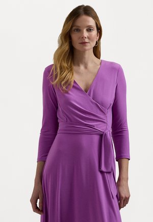 SURPLICE JERSEY DRESS - Vestido ligero - aurora violet