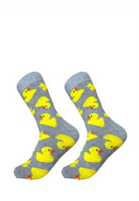 Mr Ukko 3 PACK HAPPY DUCKS - Calcetines - yellow