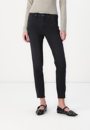 SCARLETT HIGH ZIP - Jeans Skinny Fit - true to black