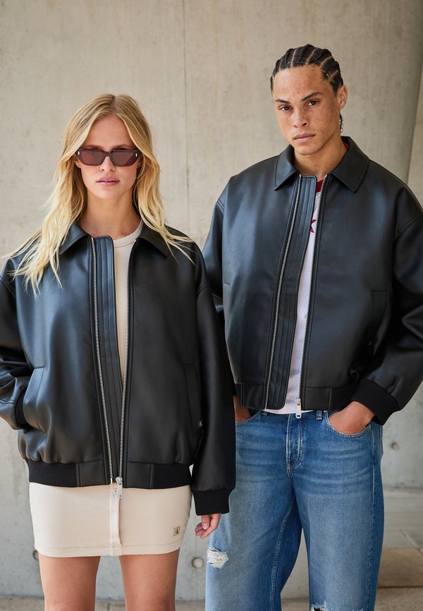 EXCLUSIVE COLLARED UNISEX - Faux leather jacket