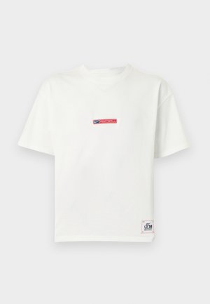 TEE BOXY FOOTBALL UNISEX - T-shirt con stampa - white/university red/navy