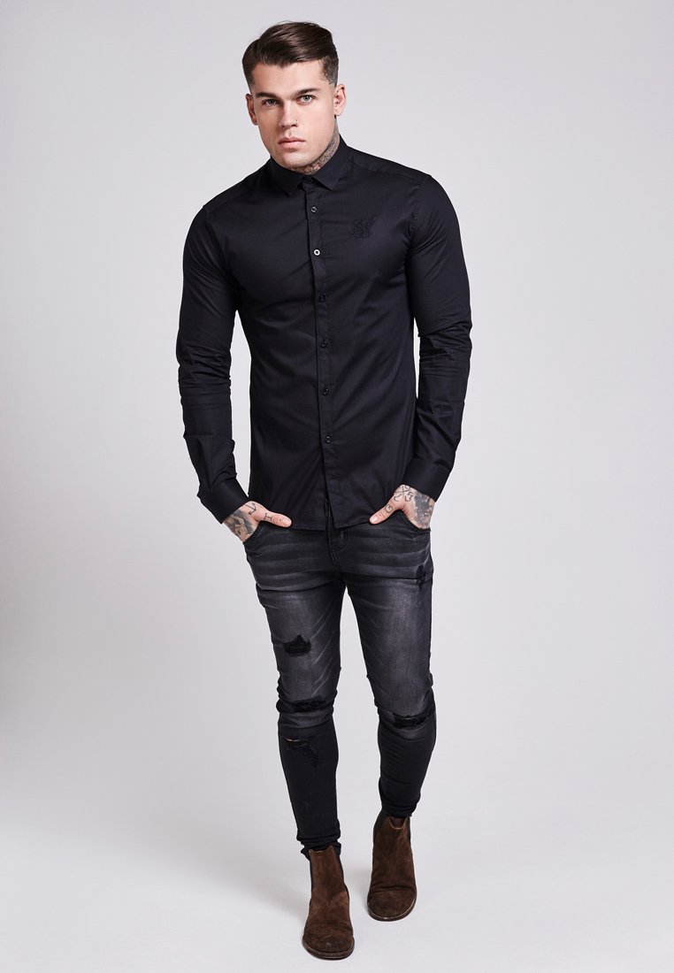 camicia nera zalando