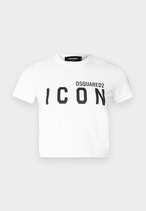 DSQUARED2 ICON BE ICON ICON TEE - T-shirt con stampa - white
