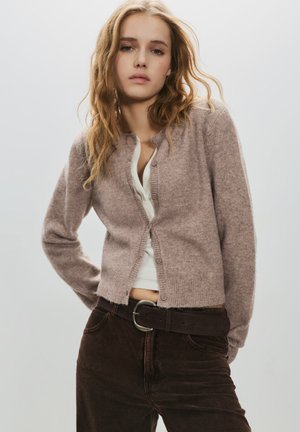 BUTTON - Cardigan - ochre