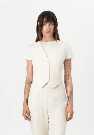 Guess THEOLINE PERFECT VEST - Vest - cream white