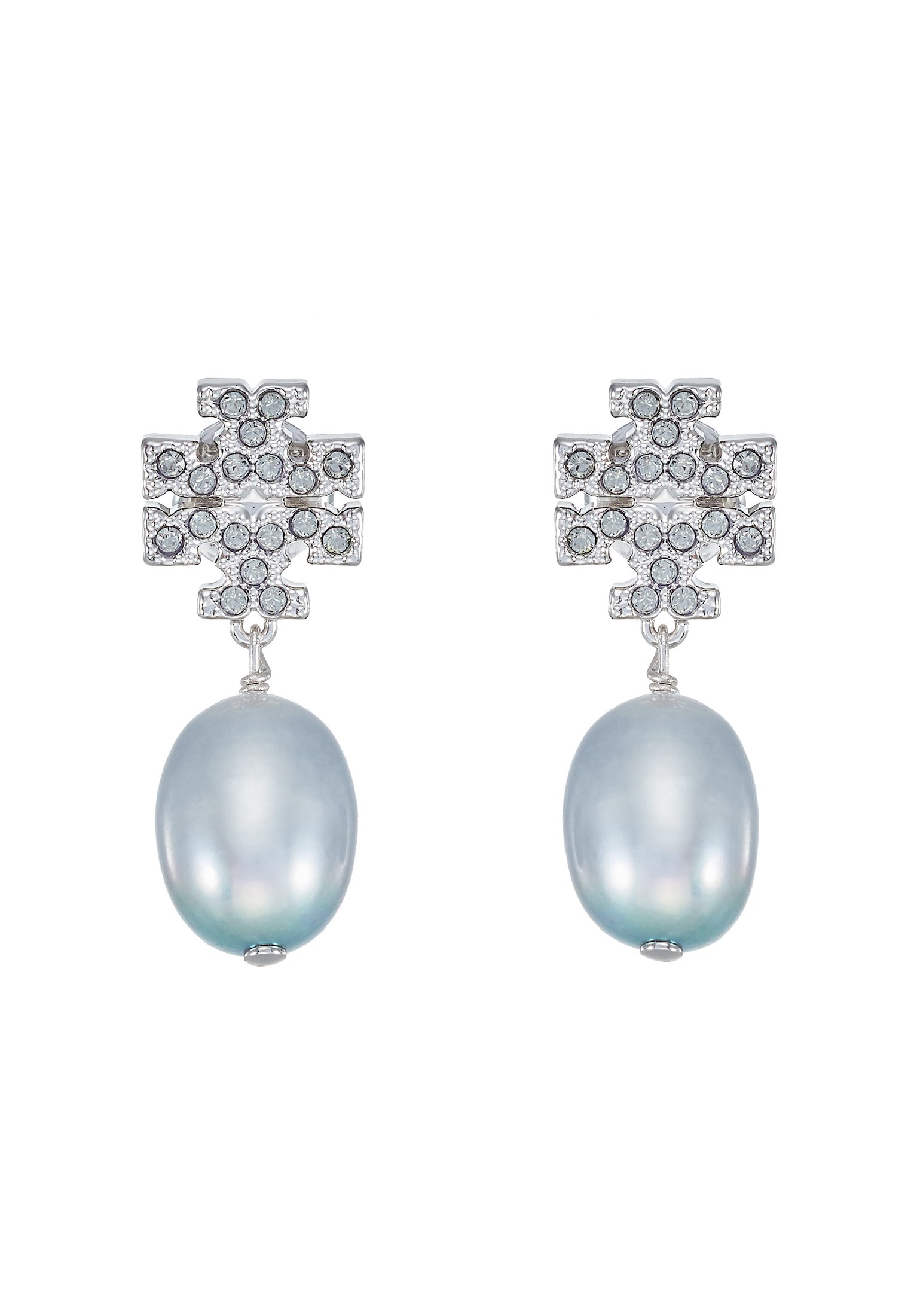 Tory Burch KIRA PAVE PEARL DROP EARRING - Earrings - tory 