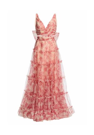 Hey Kyla, Maxikleid - ivory rouge print