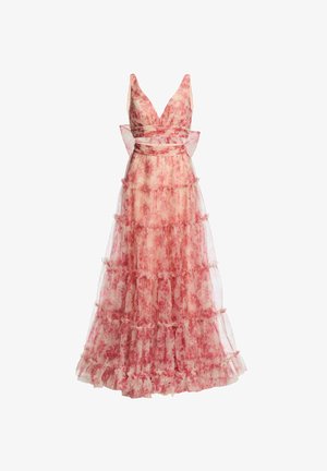 Hey Kyla, Maxikleid - ivory rouge print