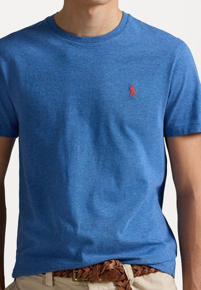 Polo Ralph Lauren CUSTOM SLIM FIT JERSEY CREWNECK T-SHIRT - Basic póló - fresh surf heather