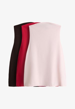THE SET, 3 PACK - Jerseyjurk - brown red light pink