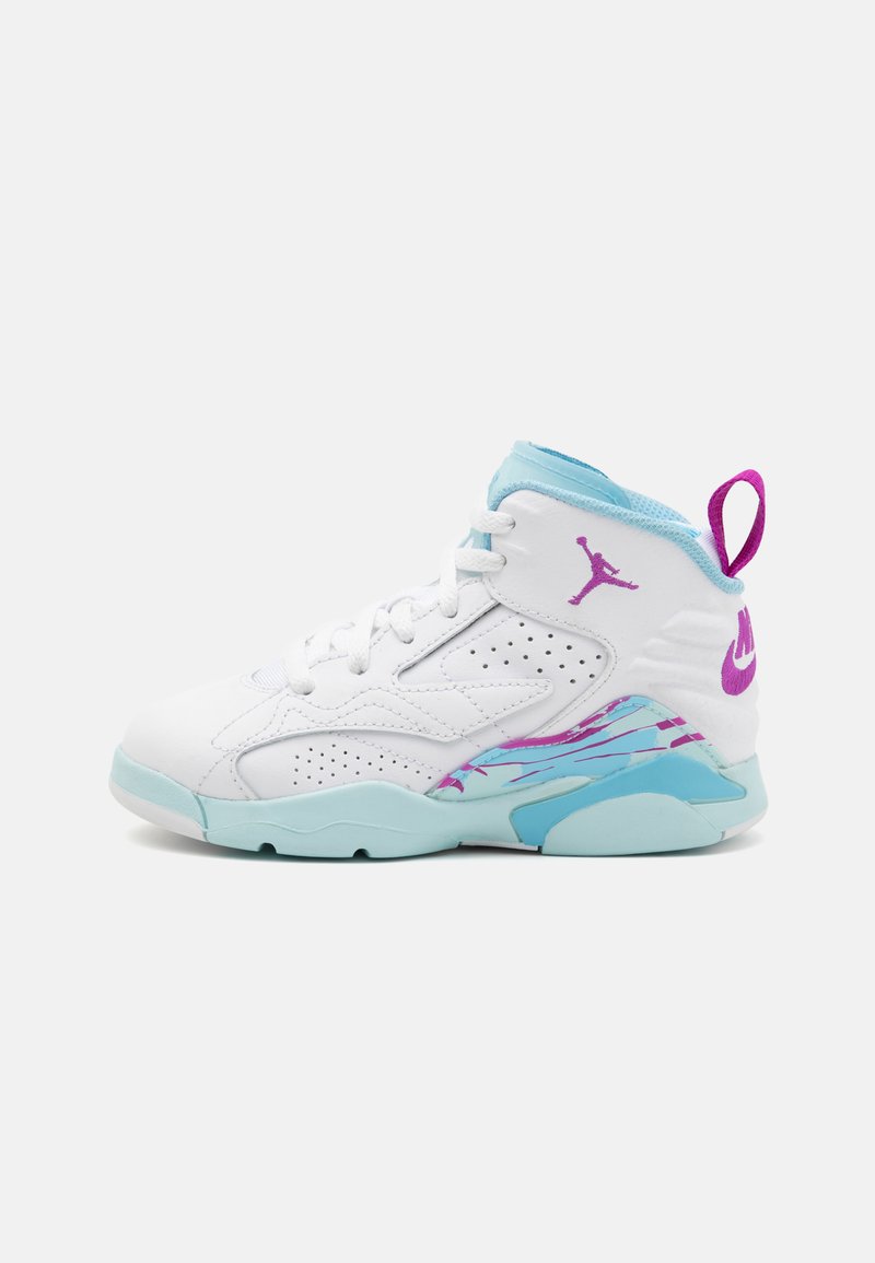 Jordan - JORDAN UNISEX - Zapatillas de baloncesto - white/hyper violet/glacier blue/aquarius blue, Ampliar