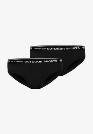 normani Outdoor Sports 2ER PACK RWS MERINO Hipster Unterwäsche - Slip - schwarz
