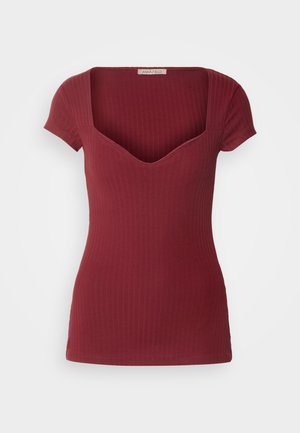 T-shirts med print - dark red