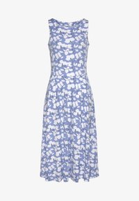 Selected, blau-creme-bedruckt