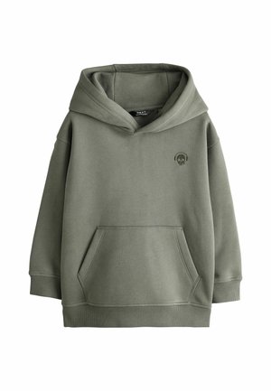 Next, REGULAR FIT - PLAIN JERSEY HOODIE . - Hoodie - khaki green skull