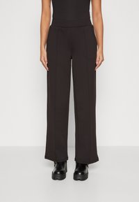 Vero Moda - VMPANNA WIDE - Trousers - black Thumbnail Image 1