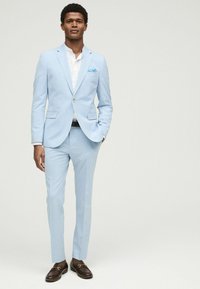 Next SKINNY FIT DRAINPIPE - Anzughose - light blue
