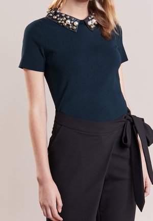 Print T-shirt - dark green