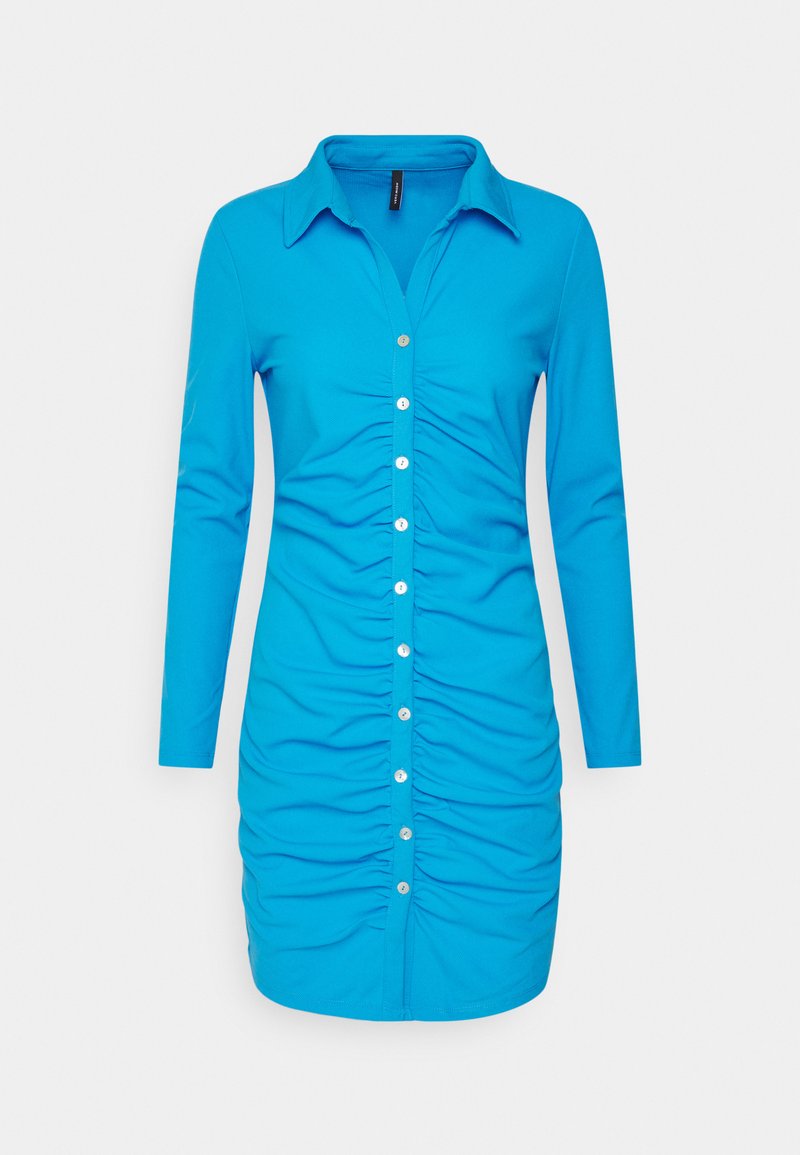 Damen Kleider | Vero Moda Petite VMALASKA V NECK BUTTON DRESSJerseykleidmalibu blue/blau - SO80073 Damen Kleider | Vero Moda Petite VMALASKA V NECK BUTTON DRESSJerseykleidmalibu blue/blau - SO80073