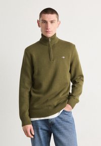 GANT CASUAL HALF  - Strickpullover - juniper green