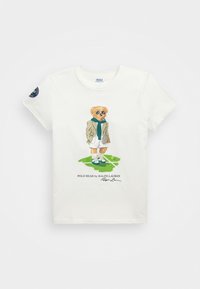 WIMBLEDON POLO BEAR JERSEY TEE - Printtipaita - ceramic white