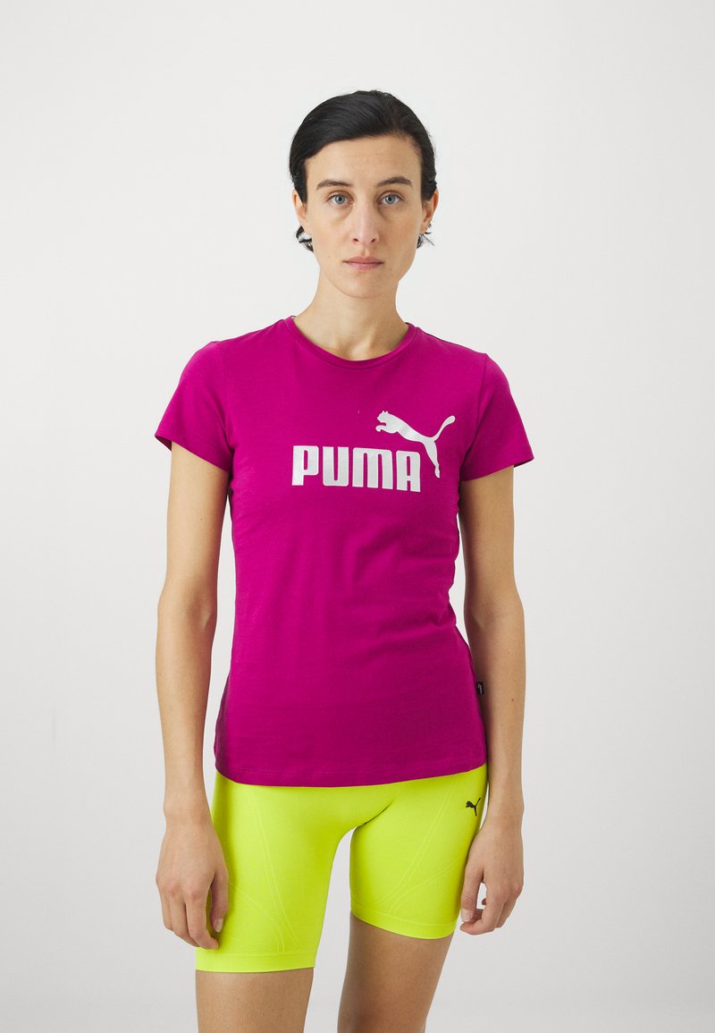 Puma LOGO TEE - Marškinėliai su spaudiniu - magenta gleam