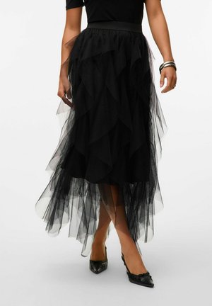VMEVE HOHE TAILLE LANGER  - Maxinederdele - black