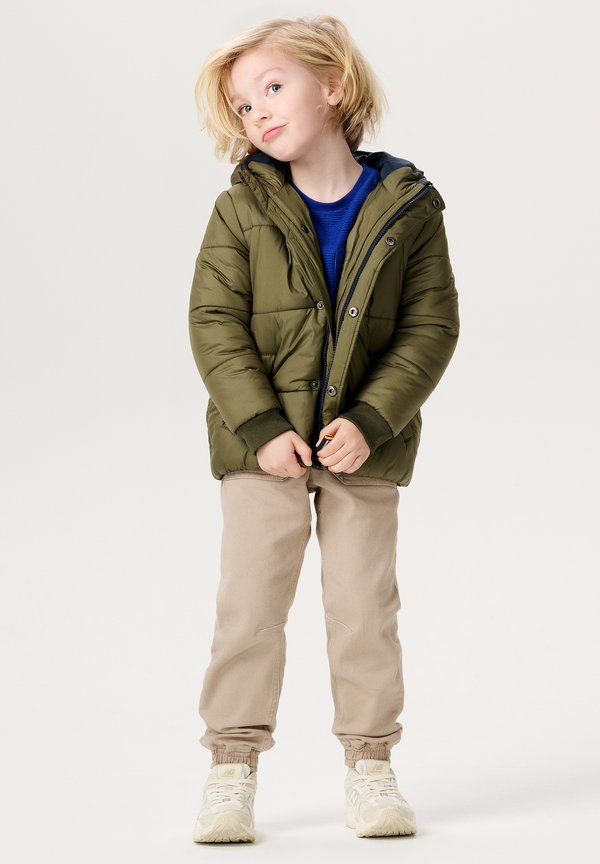 Winterjacke - bronze forest