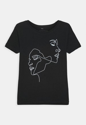 KIDS ONE LINE  - Potiskana majica - black