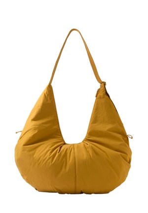 OYSHO, GATHERED SHOPPER BAG - Cabas - mustard