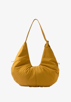 OYSHO, GATHERED SHOPPER BAG - Cabas - mustard