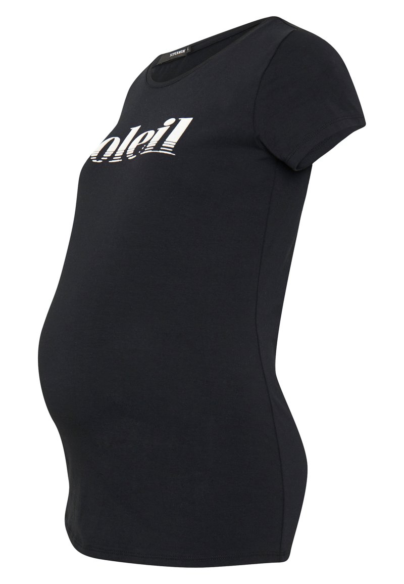 Supermom T-shirt print zwart