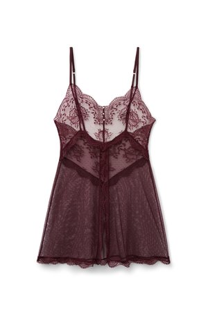 Intimissimi LA VIE EN DOLL - Camisón - burgundy