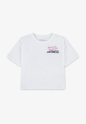 NYC STREETS BOXY TEE - T-shirt print - bright white