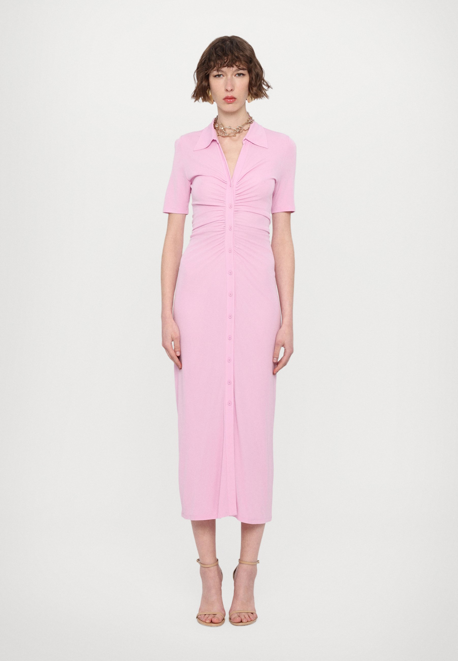 Diane von Furstenberg ZOEY - Shirt dress - lavenda pink/light pink
