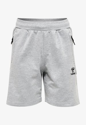 MOVE GRID - kurze Sporthose - grey melange